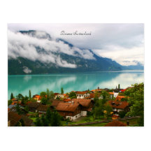 Brienz die Schweiz u. See Brienzersee des bläulich Postkarte