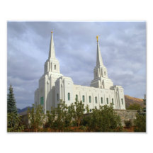 Brigham Stadt Utah LDS, mormonischer Tempel Kunstfotos