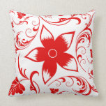 Bright Floral and Plaid Pillow kissen