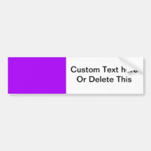 bright purple do it yourself design template bumper stickers
