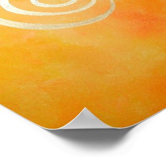 Bright Yellow Infinity Philip Bowman Abstract Art Posters