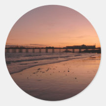 Brighton-Pier im Sonnenuntergang Stickers
