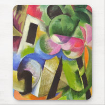 Bringen Sie w-Bäume durch Franz Marc, Vintage abst Mauspad