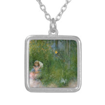 Brita im Blumen-Bett c1897 Selbst Gestalteter Schmuck