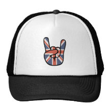 Brite-Felsen-Hand Trucker Kappe