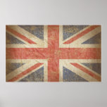 Britische Flagge beunruhigt Plakatdrucke