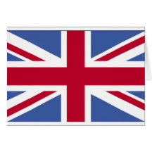 BRITISCHE FLAGGE GRUßKARTEN