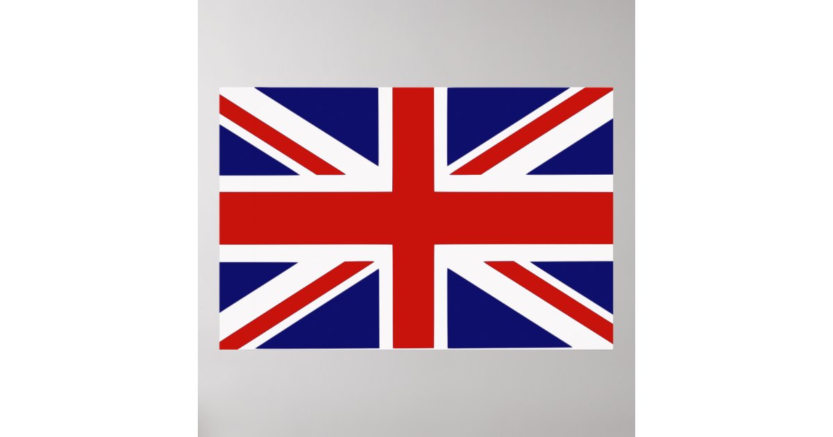 Britische Flagge Poster | Zazzle