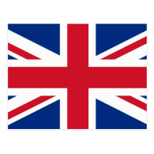 BRITISCHE Flagge Postkarte