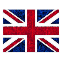 BRITISCHE FLAGGE POSTKARTE