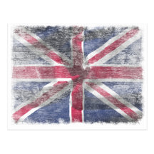 Britische Flagge Postkarte