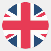 Britische Flagge Runde Aufkleber