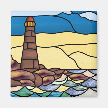 Britische Kunst-Deko-Leuchtturm-Magnet Magnete