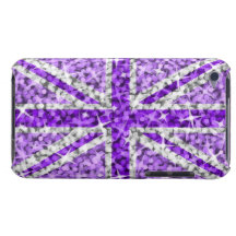 BRITISCHE lila iPod-Touch des Schein-Blickes kaum  Barely There iPod Hüllen