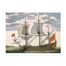 Britische Marine: ein erstklassiges Schiff, welche Postkarten