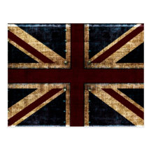 Britische Schmutzflaggenpostkarte