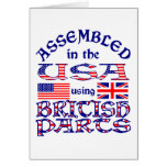 Britische Teile Grußkarten