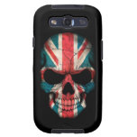 British Flag Skull on Black Galaxy S3 Case