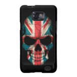 British Flag Skull on Black Samsung Galaxy SII Case