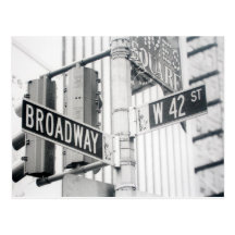 Broadway-Times Square-Postkarte