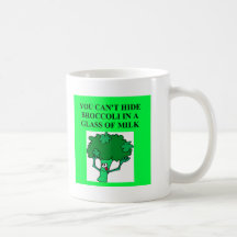 Brokkoli- und Milchwitz Tee Tasse