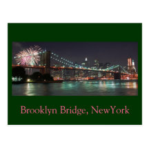 Brooklyn-Brücke 2009, Brooklyn-Brücke, NewYork Postkarte