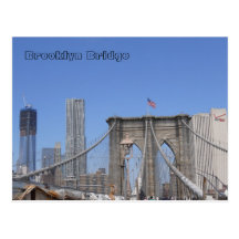 Brooklyn-Brücke und Freiheits-Turm Postkarten