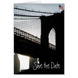 Brooklyn-Brücken-Save the Date Karte