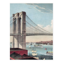 Brooklyn-Brückenmalerei Postkarte