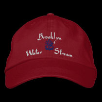 Brooklyn-Name mit englischem Bedeutungs-Rot bestickte kappen