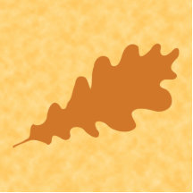Brown-Eichen-Blatt-Entwurf Ausschnitt