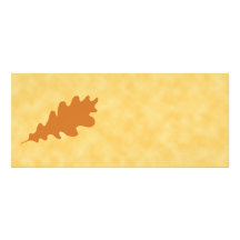 Brown-Eichen-Blatt-Entwurf Individuelle Einladung