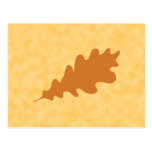 Brown-Eichen-Blatt-Entwurf Postkarte