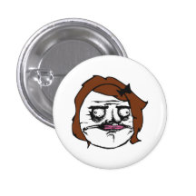 Brown-Frau ich Gusta Comic-Raserei-Gesicht Meme Button