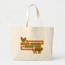 Brown-Huhn-Brown-Kuh Tasche
