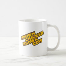 Brown-Huhn-Brown-Kuh Tasse