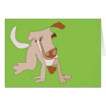 Brown-Hund Grußkarte