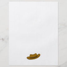 Brown-Hutillustration. Auf Weiß Flyerdruck