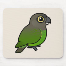 Brown-köpfiger Papagei Mousepad