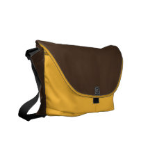 Brown- und GoldRickshaw-Bote-Tasche Kuriertaschen