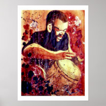 BrownBlues heraus schlagen Poster