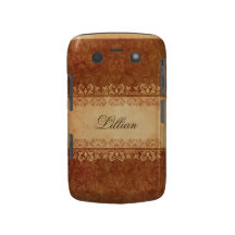 Browngrungedamast personalisierter BlackBerrykaste Case-Mate Blackberry Hülle