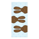 Brownpeekaboo-Osterhasen-Lesezeichen Personalisierte Werbekarte
