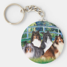 Brücke die Shetlandinseln-Schäferhund-(vier) - Schlüsselband