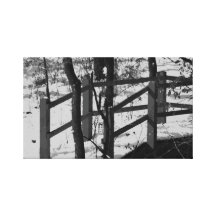 Brücke im B/W Leinwanddruck