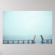 Brücke im Nebel Posterdrucke