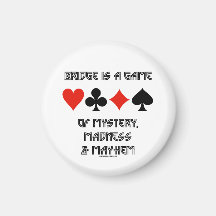 Brücke ist ein Spiel der Geheimnis-Verrücktheit un Kühlschrankmagnet