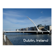 Brücke über Dublin-Fluss Postkarten