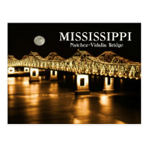 Brücken-Goldmond Mississippis Natchez-Vidalia Postkarten