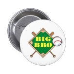 Bruder-Baseball-Diamant Anstecknadelbutton